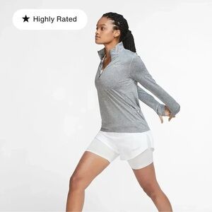 Nike Element Half-Zip Long Sleeve Women Lightgrey